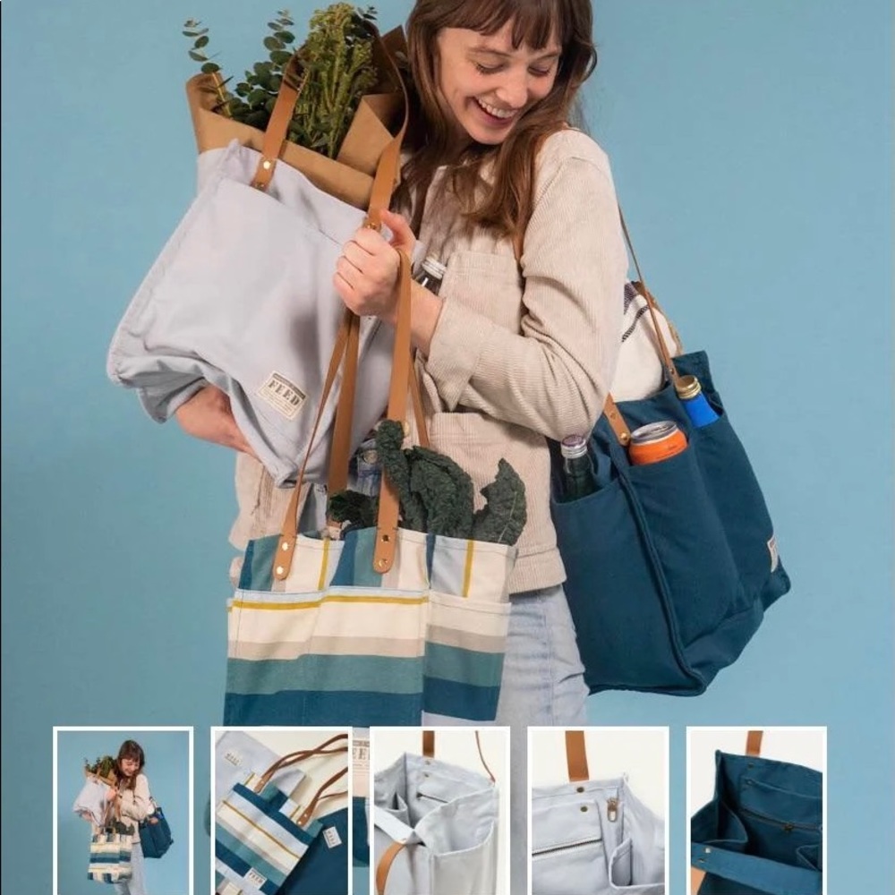 NWOT Gray FEED Tote